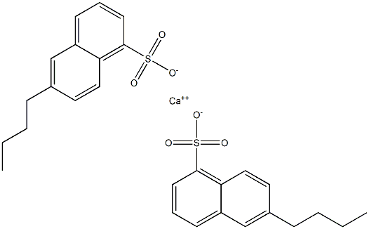 Bis(6-butyl-1-naphthalenesulfonic acid)calcium salt Structure