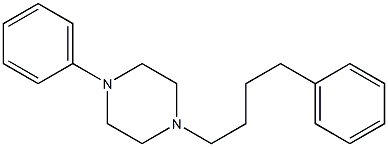 1-フェニル-4-(4-フェニルブチル)ピペラジン 化学構造式