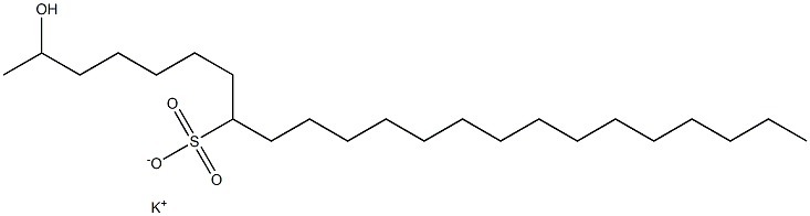 2-Hydroxytricosane-8-sulfonic acid potassium salt