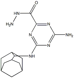 4-Amino-6-(2-adamantylamino)-1,3,5-triazine-2-carbohydrazide Structure