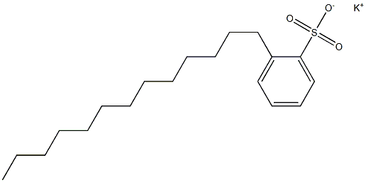 2-Tridecylbenzenesulfonic acid potassium salt Structure
