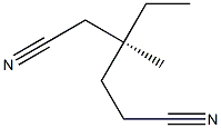 [S,(-)]-3-Ethyl-3-methylhexanedinitrile Struktur