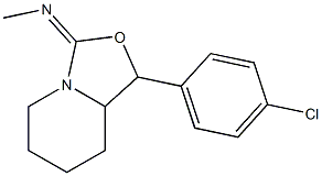 (3E)-Hexahydro-1-(p-chlorophenyl)-3-methyliminooxazolo[3,4-a]pyridine Structure