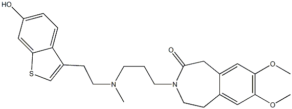 2,3-Dihydro-7,8-dimethoxy-3-[3-[N-[2-(6-hydroxy-1-benzothiophen-3-yl)ethyl]-N-methylamino]propyl]-1H-3-benzazepin-4(5H)-one