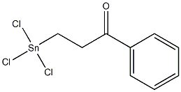 1-(Trichlorostannyl)3-phenylpropan-3-one 结构式