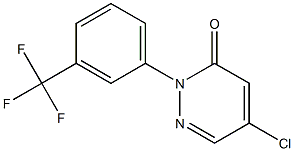 5-Chloro-2-(3-trifluoromethylphenyl)pyridazin-3(2H)-one Structure