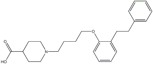 1-[4-[2-(2-Phenylethyl)phenoxy]butyl]piperidine-4-carboxylic acid