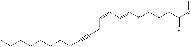 4-[[(1E,3Z)-1,3-Pentadecadien-6-ynyl]thio]butyric acid methyl ester,,结构式