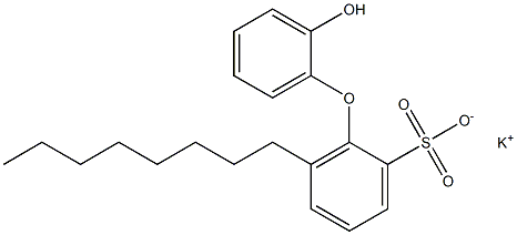 2'-Hydroxy-6-octyl[oxybisbenzene]-2-sulfonic acid potassium salt Struktur