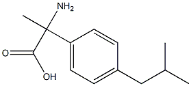 2-Amino-2-(4-isobutylphenyl)propionic acid Struktur