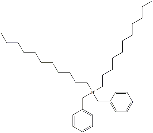 ジ(7-ウンデセニル)ジベンジルアミニウム 化学構造式