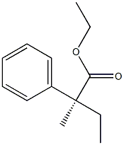 [S,(+)]-2-Ethyl-2-phenylpropionic acid ethyl ester Struktur