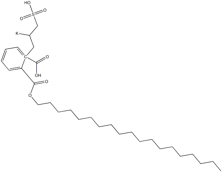 フタル酸1-ノナデシル2-(2-ポタシオスルホプロピル) 化学構造式