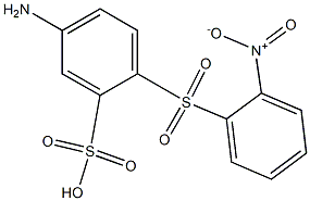 5-Amino-2-[(2-nitrophenyl)sulfonyl]benzenesulfonic acid Structure