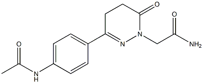 3-[4-(Acetylamino)phenyl]-5,6-dihydro-6-oxopyridazine-1(4H)-acetamide Structure