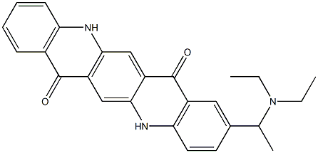 2-[1-(Diethylamino)ethyl]-5,12-dihydroquino[2,3-b]acridine-7,14-dione Structure