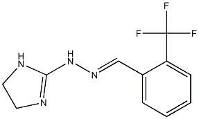 1-(2-Imidazolin-2-yl)-2-[[2-(trifluoromethyl)phenyl]methylene]hydrazine,,结构式