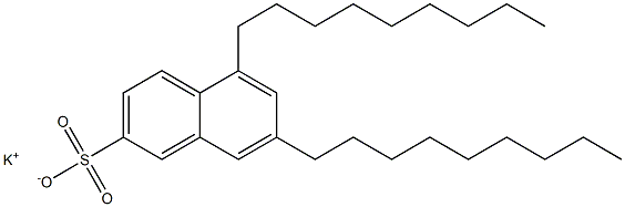 5,7-Dinonyl-2-naphthalenesulfonic acid potassium salt Structure