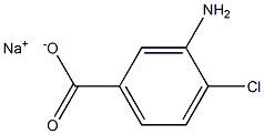 3-Amino-4-chlorobenzoic acid sodium salt 结构式