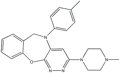 5,6-Dihydro-3-(4-methyl-1-piperazinyl)-5-(p-tolyl)pyridazino[3,4-b][1,4]benzoxazepine