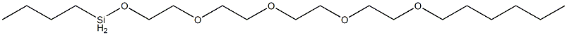 Butyl[2-[2-[2-[2-(hexyloxy)ethoxy]ethoxy]ethoxy]ethoxy]silane Structure