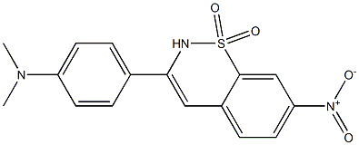 3-(4-Dimethylaminophenyl)-7-nitro-2H-1,2-benzothiazine 1,1-dioxide