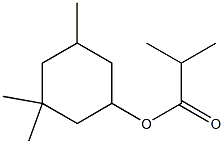 Isobutyric acid 3,3,5-trimethylcyclohexyl ester Struktur