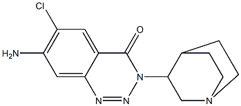 3-(1-Azabicyclo[2.2.2]octan-3-yl)-6-chloro-7-amino-1,2,3-benzotriazin-4(3H)-one