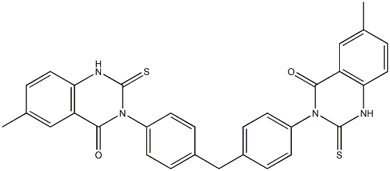 3,3'-[Methylenebis(4,1-phenylene)]bis[1,2-dihydro-6-methyl-2-thioxoquinazolin-4(3H)-one]