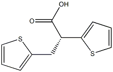 [R,(+)]-2,3-Di-2-thienylpropionic acid 结构式