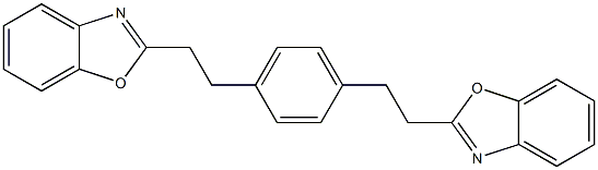 2,2'-[4,1-フェニレンビスエチレン]ビス(ベンゾオキサゾール) 化学構造式