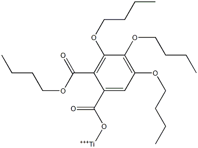 Tributoxy[[[2-(butoxycarbonyl)phenyl]carbonyl]oxy] titanium(IV) Structure