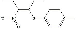 (Z)-3-(4-Methylphenylthio)-4-nitro-3-hexene,,结构式