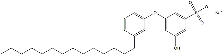 5-Hydroxy-3'-tetradecyl[oxybisbenzene]-3-sulfonic acid sodium salt,,结构式