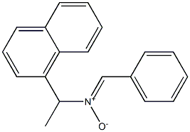 N-[1-(1-ナフチル)エチル]フェニルメタンイミンN-オキシド 化学構造式