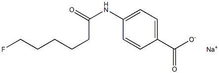 4-[(6-Fluorohexanoyl)amino]benzenecarboxylic acid sodium salt