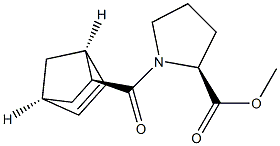 N-[[(1S,2S,4S)-Bicyclo[2.2.1]hept-5-en-2-yl]carbonyl]-L-proline methyl ester 结构式