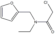 N-(2-Furylmethyl)-N-(chloroacetyl)ethan-1-amine Struktur