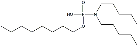 N,N-Dipentylamidophosphoric acid hydrogen octyl ester,,结构式