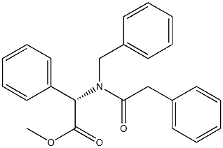 N-ベンジル-2-フェニル-N-(フェニルアセチル)グリシンメチル 化学構造式
