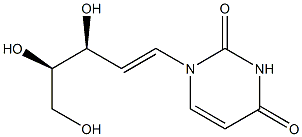 1-[(1E,3S,4R)-3,4,5-Trihydroxy-1-pentenyl]uracil Struktur