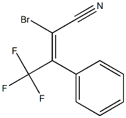 3-Phenyl-3-trifluoromethyl-2-bromopropenenitrile Struktur