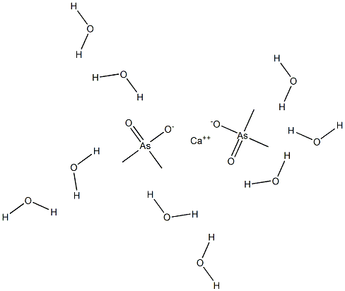 Calcium cacodylate nonahydrate Struktur