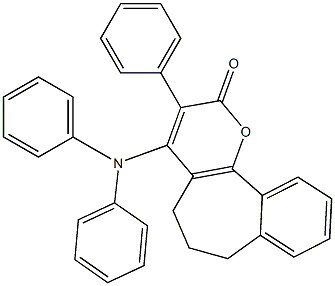 3-Phenyl-4-diphenylamino-6,7-dihydrobenzo[6,7]cyclohepta[1,2-b]pyran-2(5H)-one