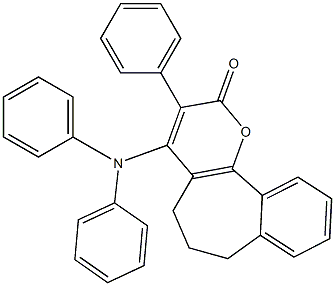  3-Phenyl-4-diphenylamino-6,7-dihydrobenzo[6,7]cyclohepta[1,2-b]pyran-2(5H)-one