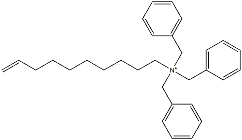 (9-Decenyl)tribenzylaminium,,结构式