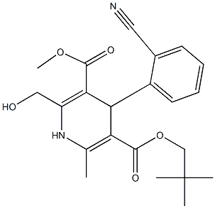 4-(2-Cyanophenyl)-2-hydroxymethyl-6-methyl-1,4-dihydropyridine-3,5-dicarboxylic acid 3-methyl 5-neopentyl ester