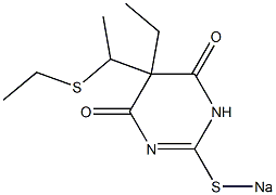 5-Ethyl-5-[1-(ethylthio)ethyl]-2-sodiothio-4,6(1H,5H)-pyrimidinedione