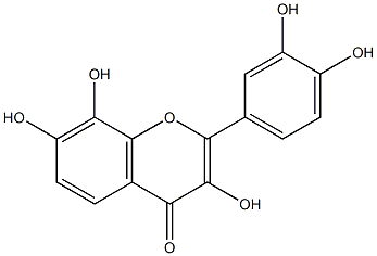 3,3',4',7,8-ペンタヒドロキシフラボン 化学構造式