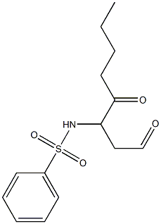 3-[(Phenylsulfonyl)amino]-4-oxooctanal Struktur
